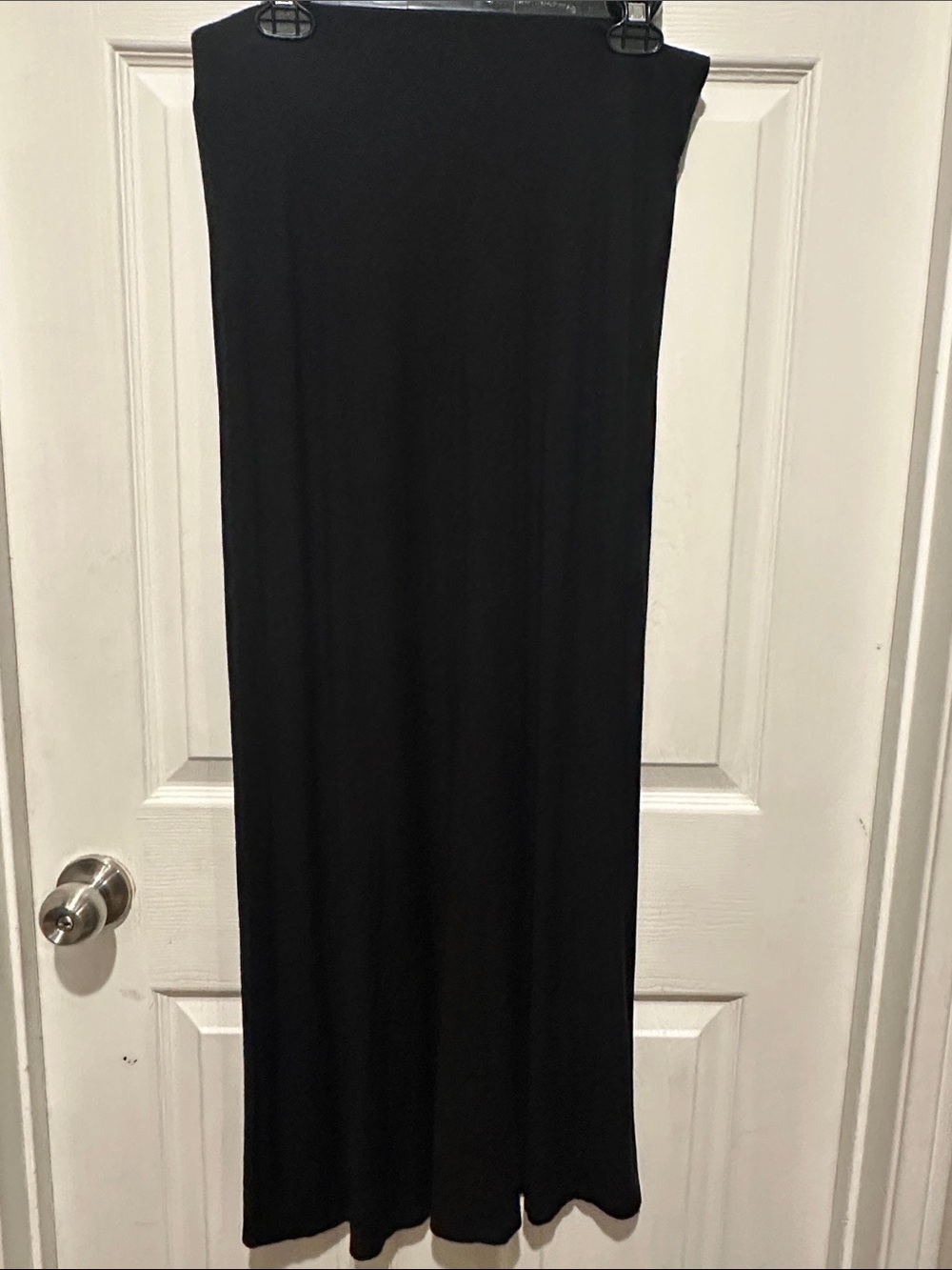 Ann Taylor Black Maxi Skirt - Streamlined Straight Cut